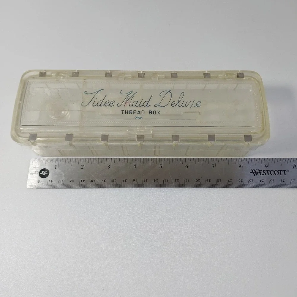 1950s Tidee Maid Deluxe‎ Sewing Thread Box VTG